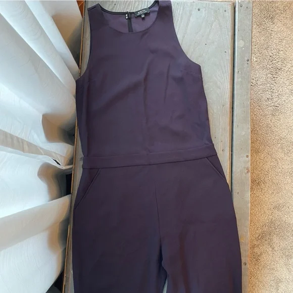 Babaton plum color sleeveless jumpsuit | size 0 - Picture 1 of 10